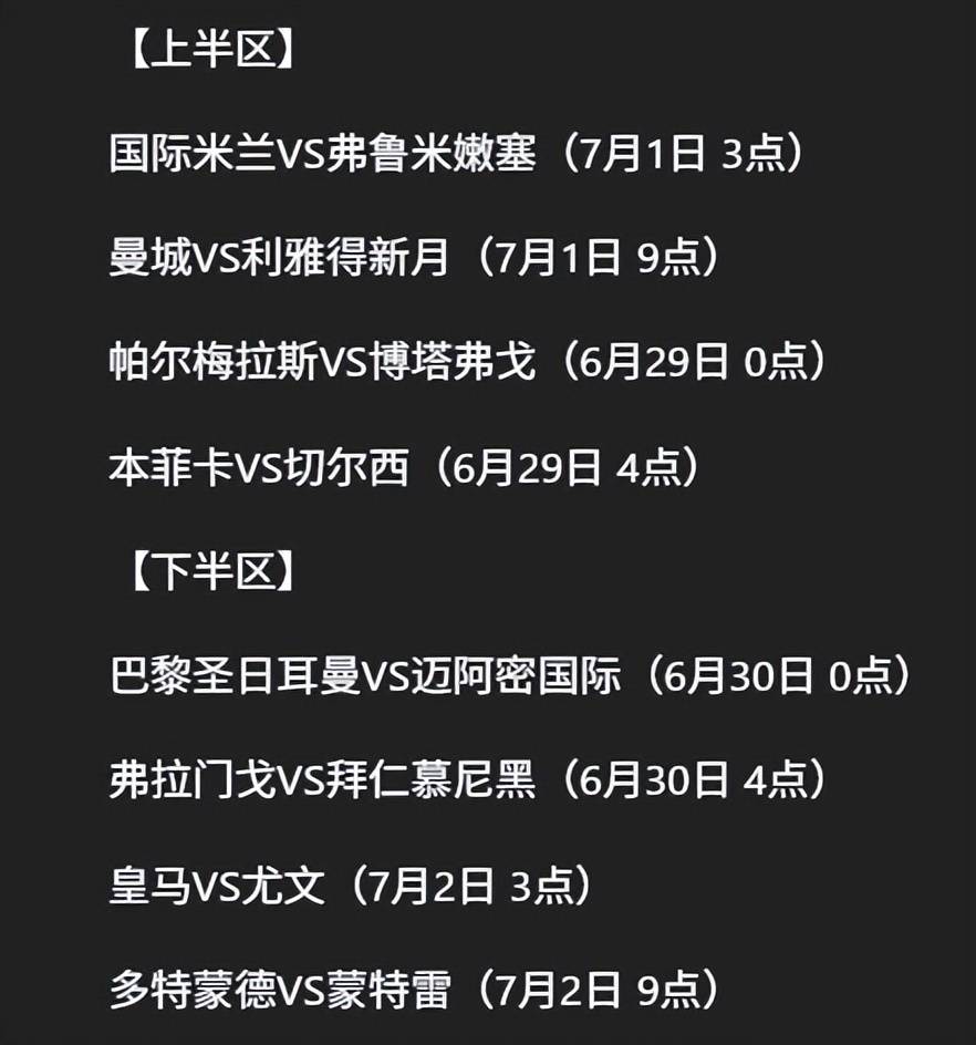 2025世俱杯8强名单及最新对阵赛程图速递的简单介绍 2025世俱杯8强名单及最新对阵赛程图速递的简单介绍