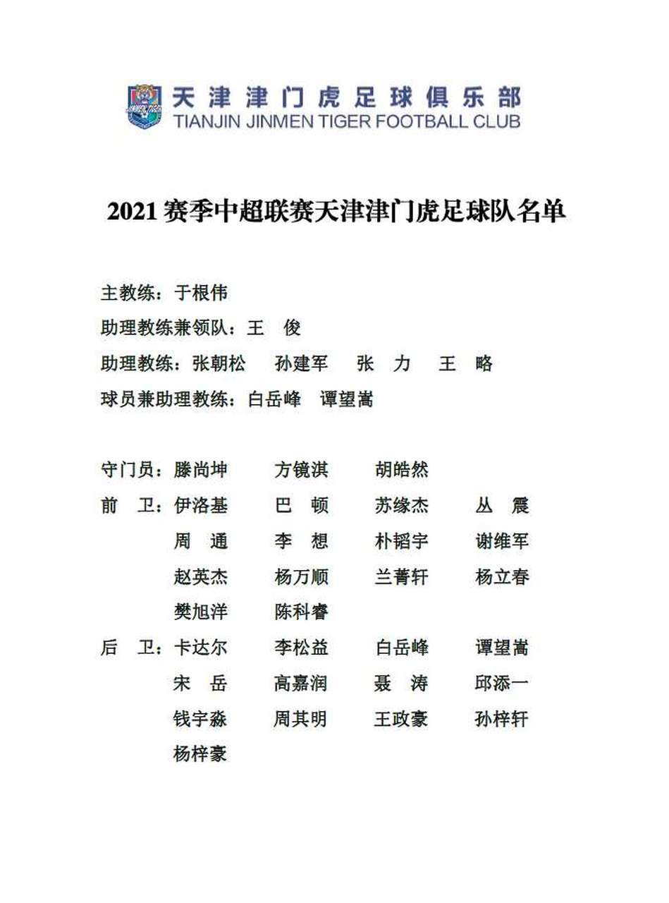 包含陈哲宣加盟中超天津津门虎曾多次国字号青年队的词条